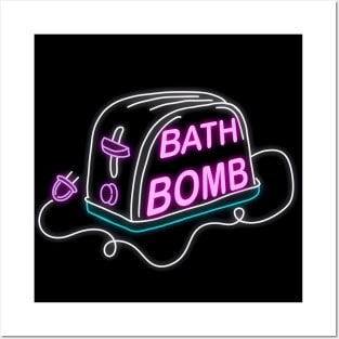 Retro inscription "My kind of bath bomb" Posters and Art